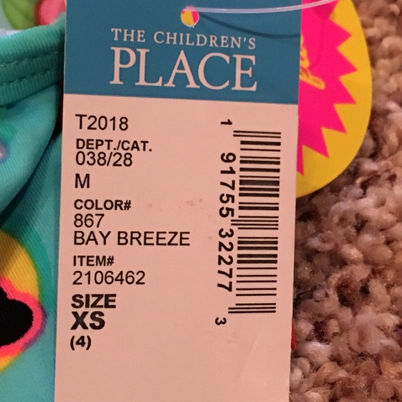 THE CHILDREN’S PLACE GIRLS SWIMSUIT... SZ 4...NWT - Picture 5 of 5